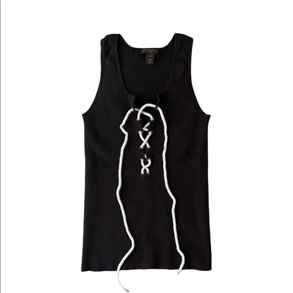 Louis Vuitton Wool Lace Up Tank - Picture 1 of 2